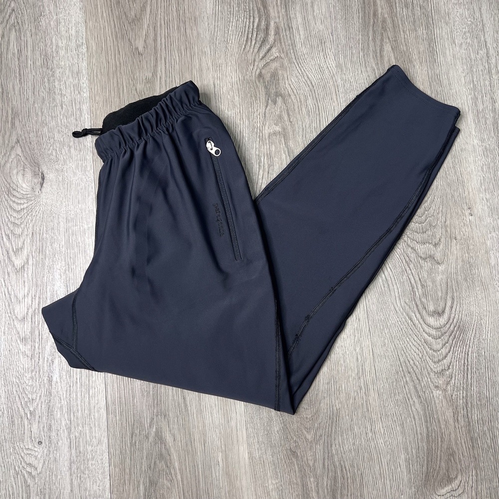 Patagonia Wind Shield Pants Mens Size S Small Inseam 28" Navy Blue